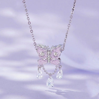 Jorrio Sweet Purple Butterfly Sterling Silver Charm