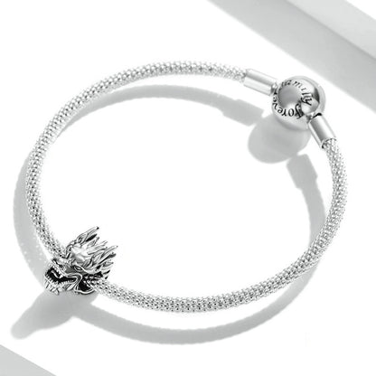 Jorrio New Year's Dragon Head Sterling Silver Charm