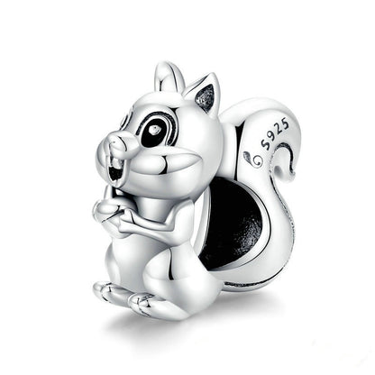 Jorrio Animal Cute Squirrel Sterling Silver Charm