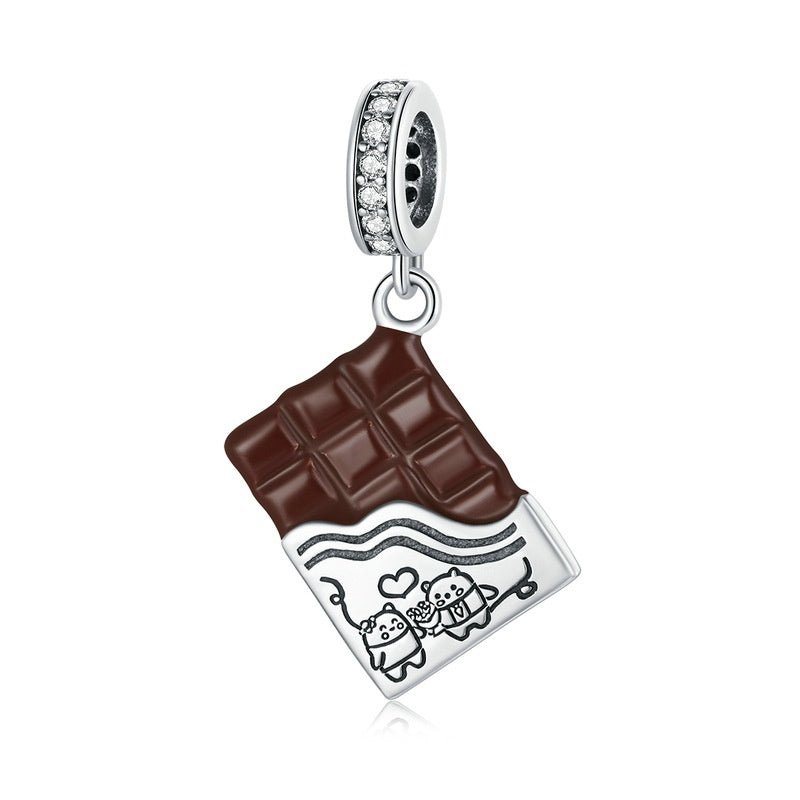 Jorrio Valentine's Day Chocolate Sterling Silver Charm