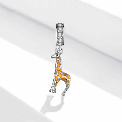 Jorrio Cute Animal Spotted Giraffe Sterling Silver Charm