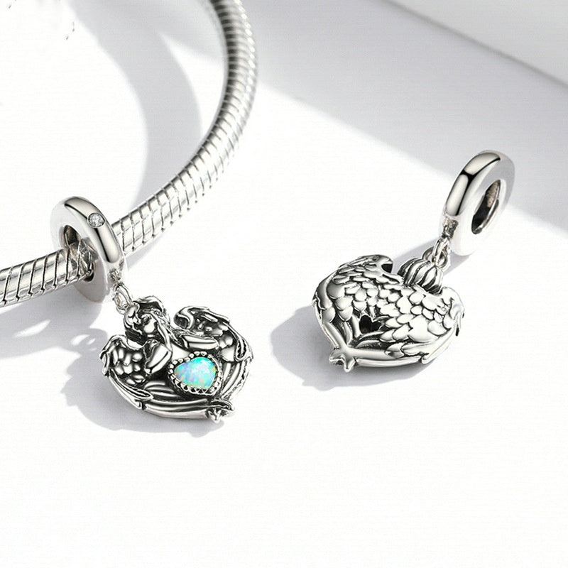 Jorrio Vintage Love Angel Sterling Silver Charm