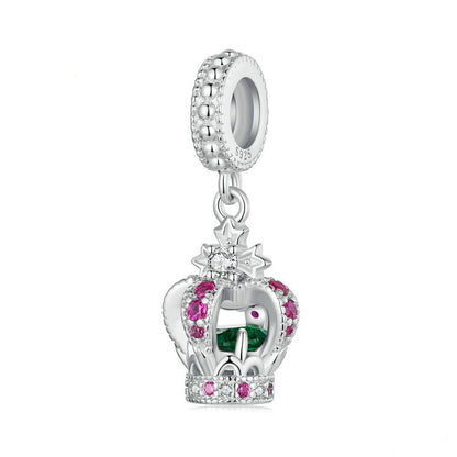 Jorrio Elegant Queen Crown Sterling Silver Charm