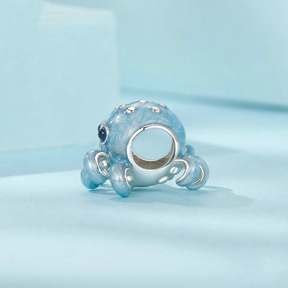 Jorrio Cute Playful Ocean Octopus Sterling Silver Charm