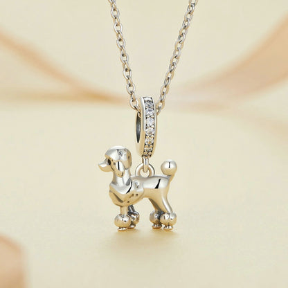 Jorrio Elegant Puppy Poodle Animal Sterling Silver Charm