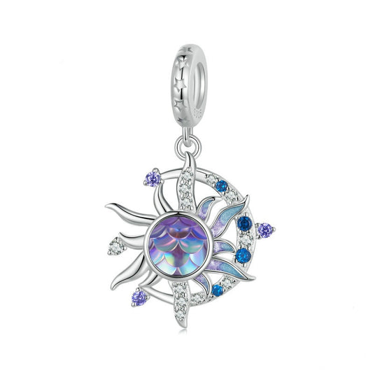 Jorrio Vintage Magic Sun and Moon Sterling Silver Charm