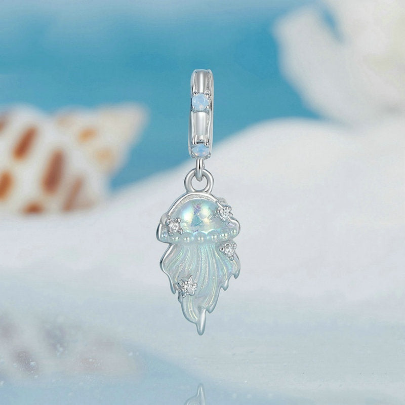 Jorrio Blue Dream Jellyfish Sterling Silver Charm