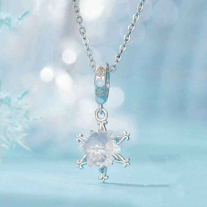 Jorrio handmade Christmas Ice Flower sterling silver charms