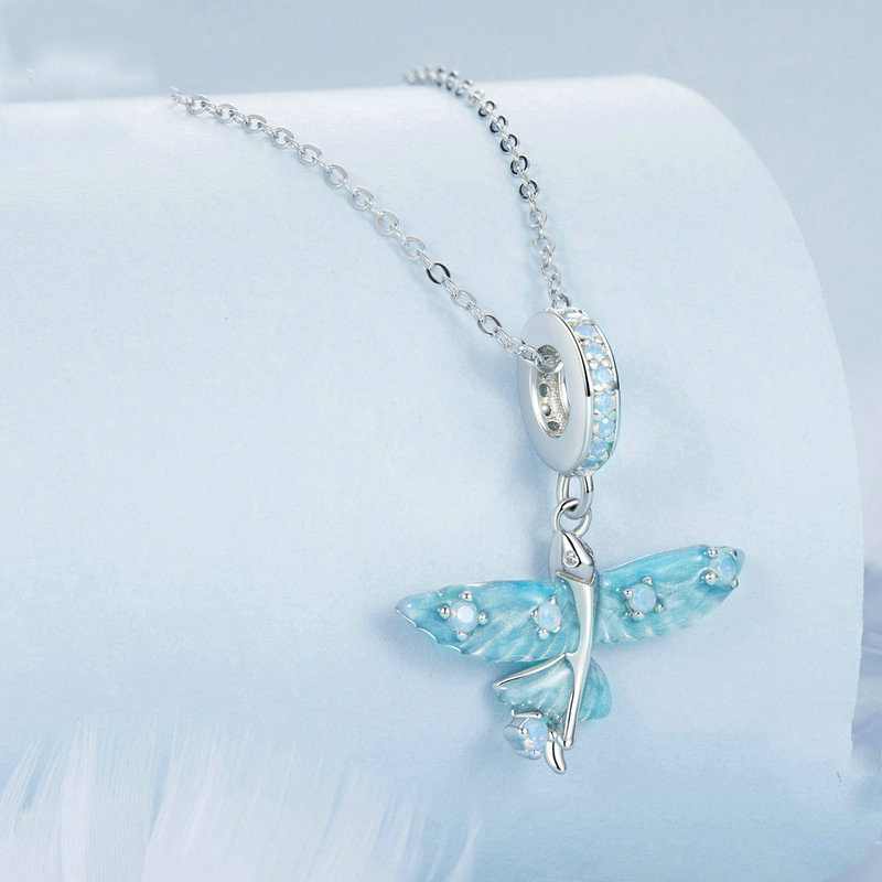 Jorrio Blue Flying Fish Sterling Silver Charm