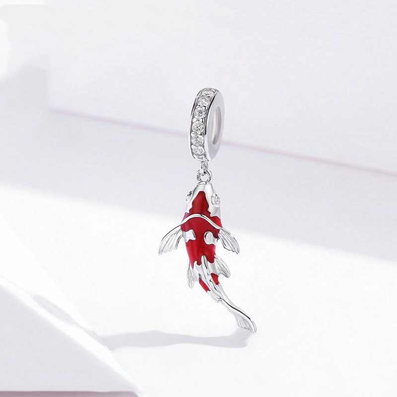 Jorrio New Year Red Lucky Koi Sterling Silver Charm