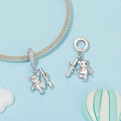 Jorrio Graduation Cute Bear Animal Sterling Silver Charm