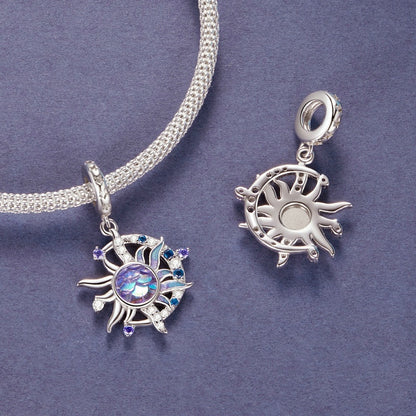 Jorrio Vintage Magic Sun and Moon Sterling Silver Charm