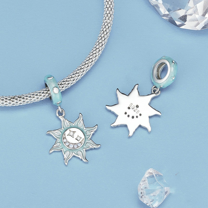 Jorrio Mystic Vintage Opal Sun Sterling Silver Charm