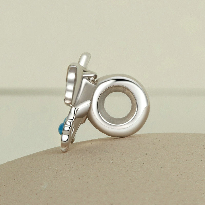 Jorrio Classical Blue Butterfly Sterling Silver Charm