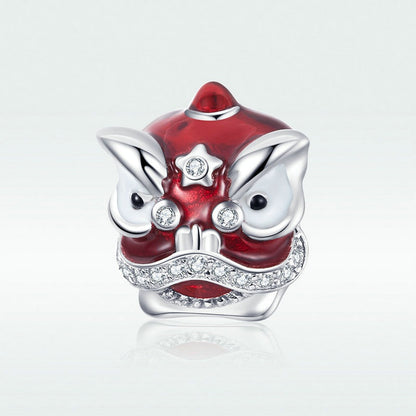 Jorrio New Year Celebration Lion Dance Sterling Silver Charm