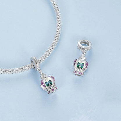 Jorrio Elegant Queen Crown Sterling Silver Charm