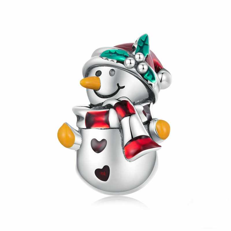 Jorrio handmade Christmas Snowman sterling silver charms