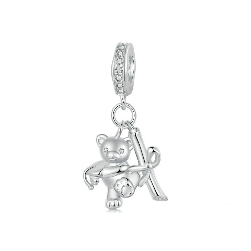 Jorrio Graduation Cute Bear Animal Sterling Silver Charm