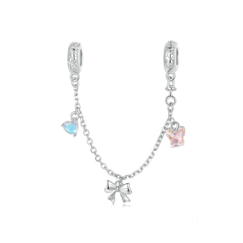 Jorrio Ballet Bow Romantic Moonstone Sterling Silver Charm Accessories