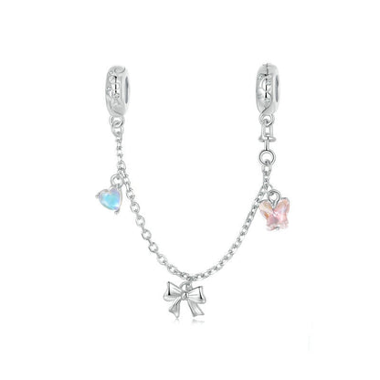 Jorrio Ballet Bow Romantic Moonstone Sterling Silver Charm Accessories