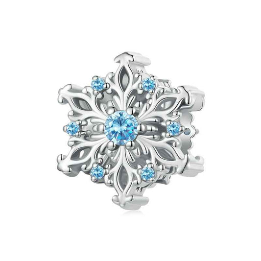 Jorrio Handmade Winter Snowflak Sterling Silver Charms