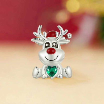 Jorrio Handmade Christmas Moose Sterling Silver Charms