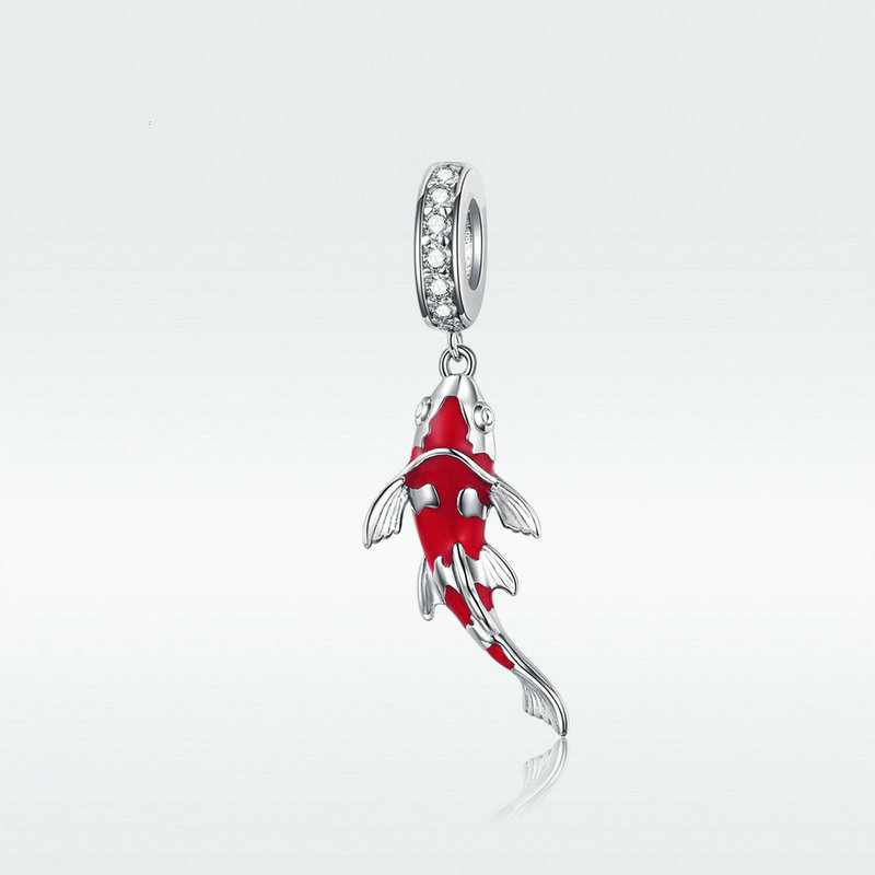 Jorrio New Year Red Lucky Koi Sterling Silver Charm