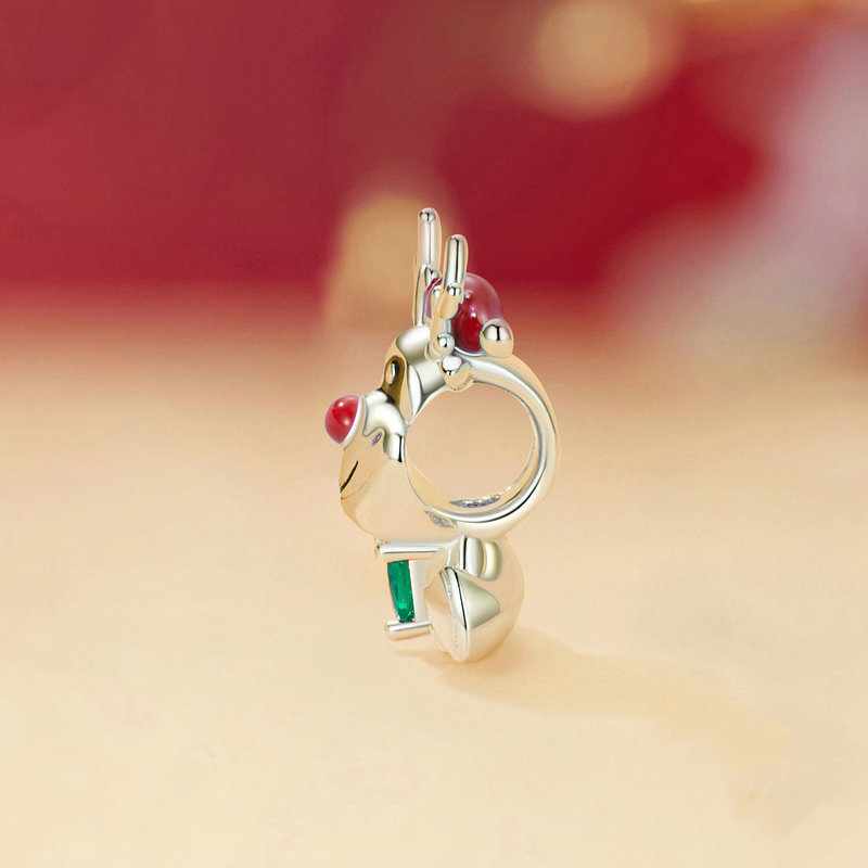 Jorrio Handmade Christmas Moose Sterling Silver Charms