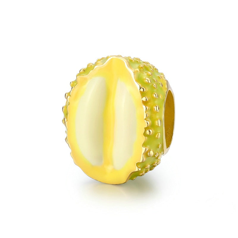 Jorrio Golden Durian Fruit Sterling Silver Charm