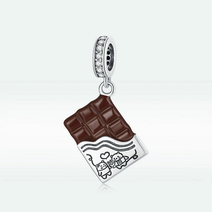 Jorrio Valentine's Day Chocolate Sterling Silver Charm