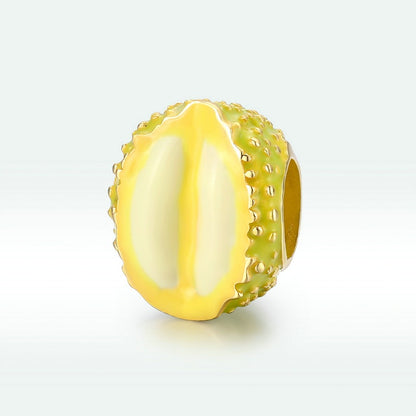 Jorrio Golden Durian Fruit Sterling Silver Charm