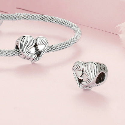 Jorrio Heart Cosy Mother's Day Sterling Silver Charm