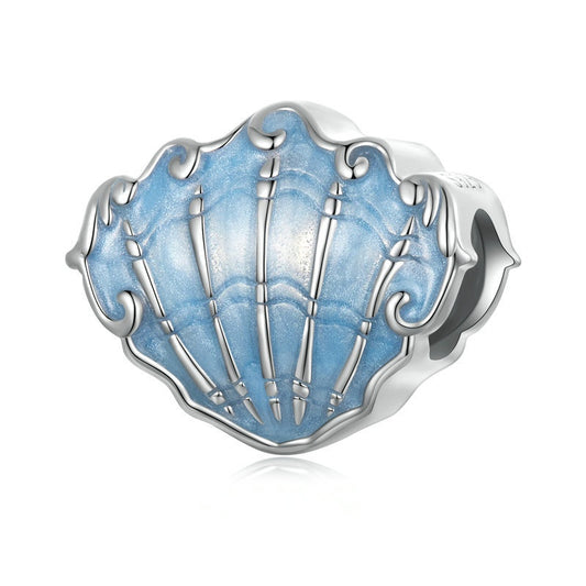 Jorrio Blue Ocean Shell Sterling Silver Charm