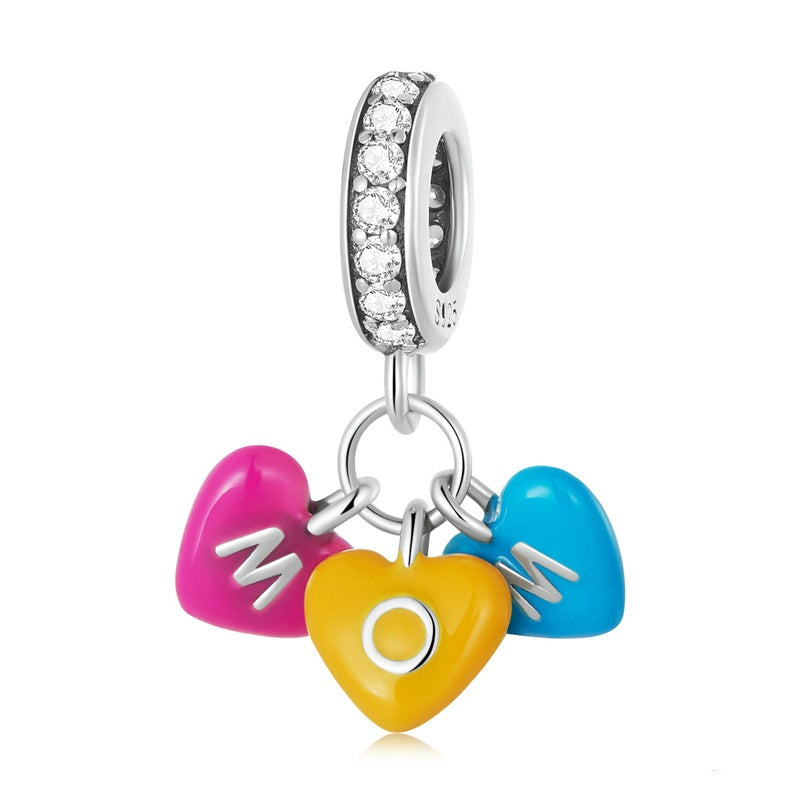 Jorrio Love Rainbow Candy Mother's Day Sterling Silver Charm