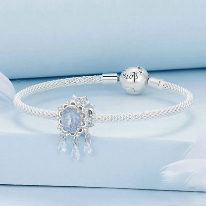 Jorrio Vintage Elegant Drop Shape Sterling Silver Charm