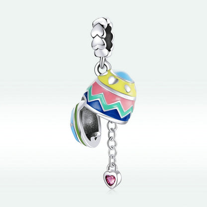 Jorrio Lucky Easter Eggs Openable Sterling Silver Charm