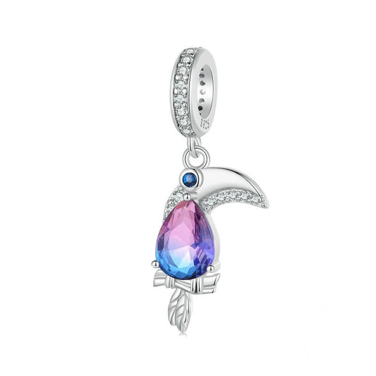 Jorrio Purple Tabby Animal Sterling Silver Charm