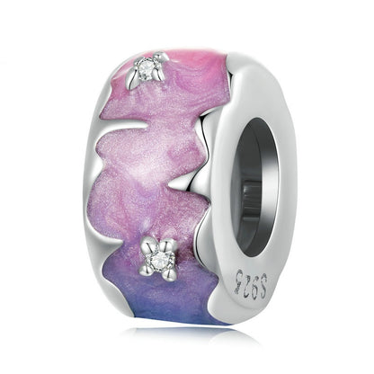 Jorrio Purple Dream Planet Sterling Silver Charm