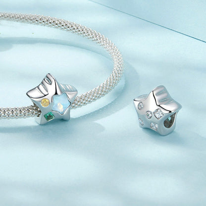 Jorrio Sweet Colourful Stars Sterling Silver Charm