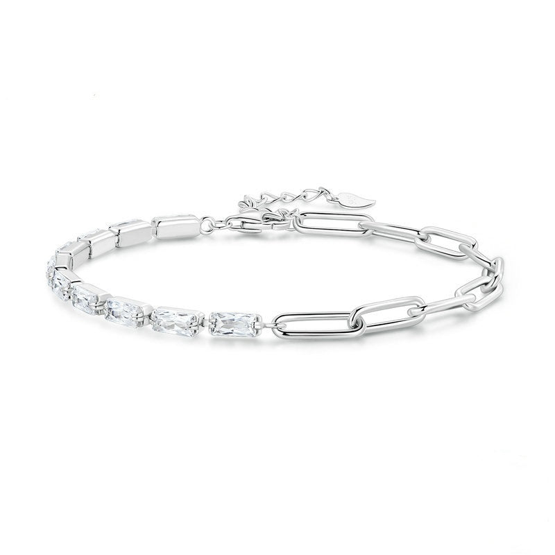 Jorrio Asymmetric Vintage Sterling Silver Bracelet