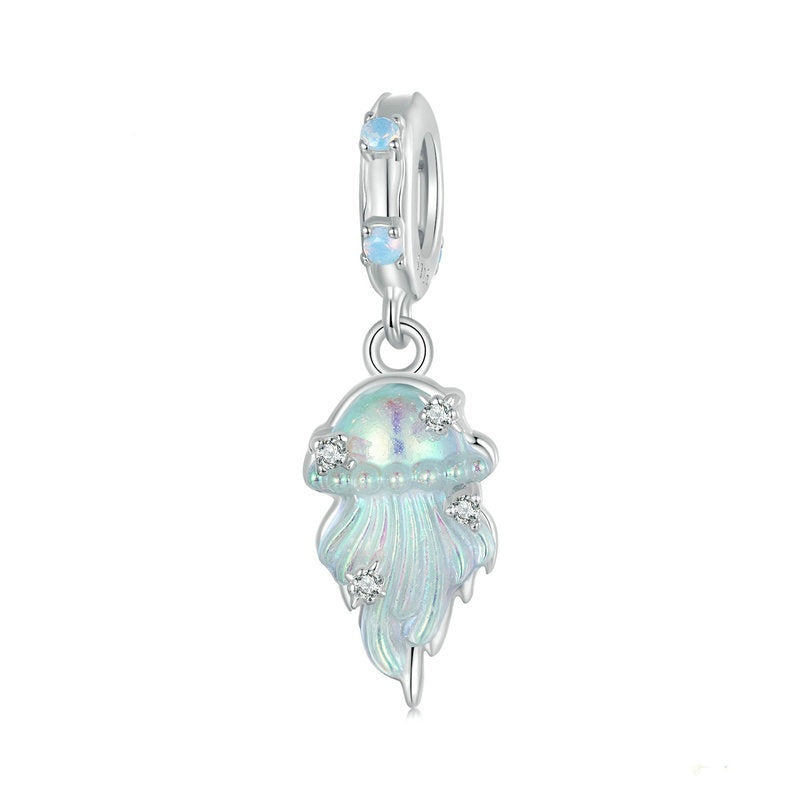 Jorrio Blue Dream Jellyfish Sterling Silver Charm