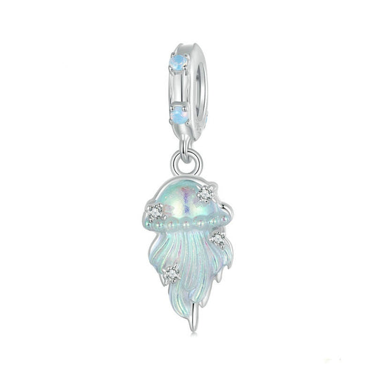 Jorrio Blue Dream Jellyfish Sterling Silver Charm