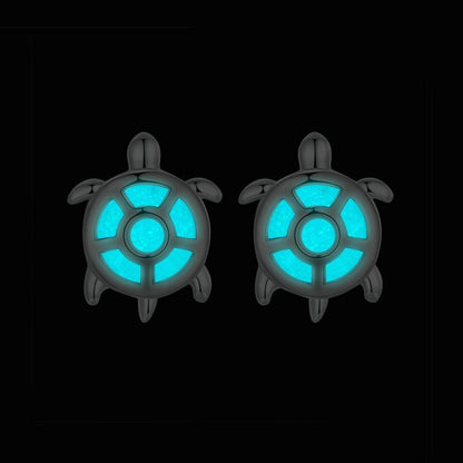Jorrio Cute Little Turtle Glow Turtle Sterling Silver Earrings