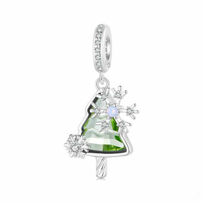 Jorrio handmade snowflake Christmas tree sterling silver charms