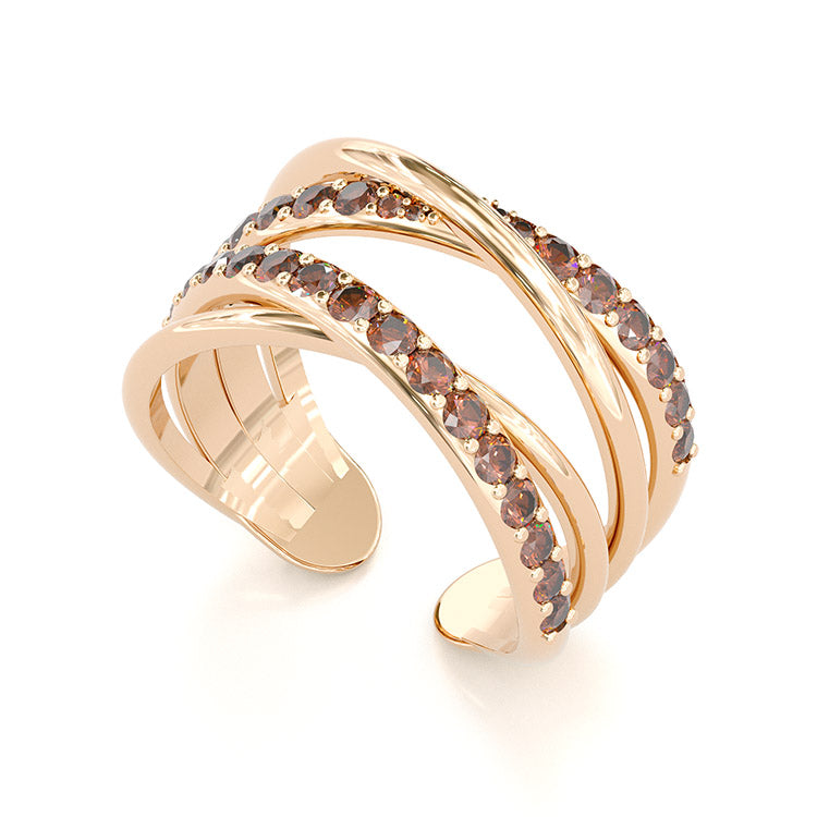Jorrio handmade handmade round cut created diamond adjustable sterling silver wedding ring